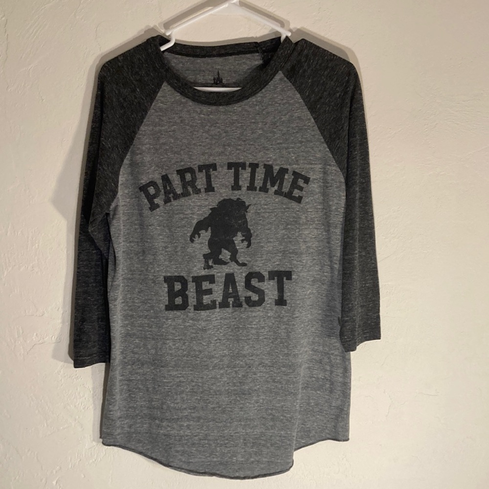 Women’s Disney Parks Beauty and the Beast Part Time Beast long sleeve medium